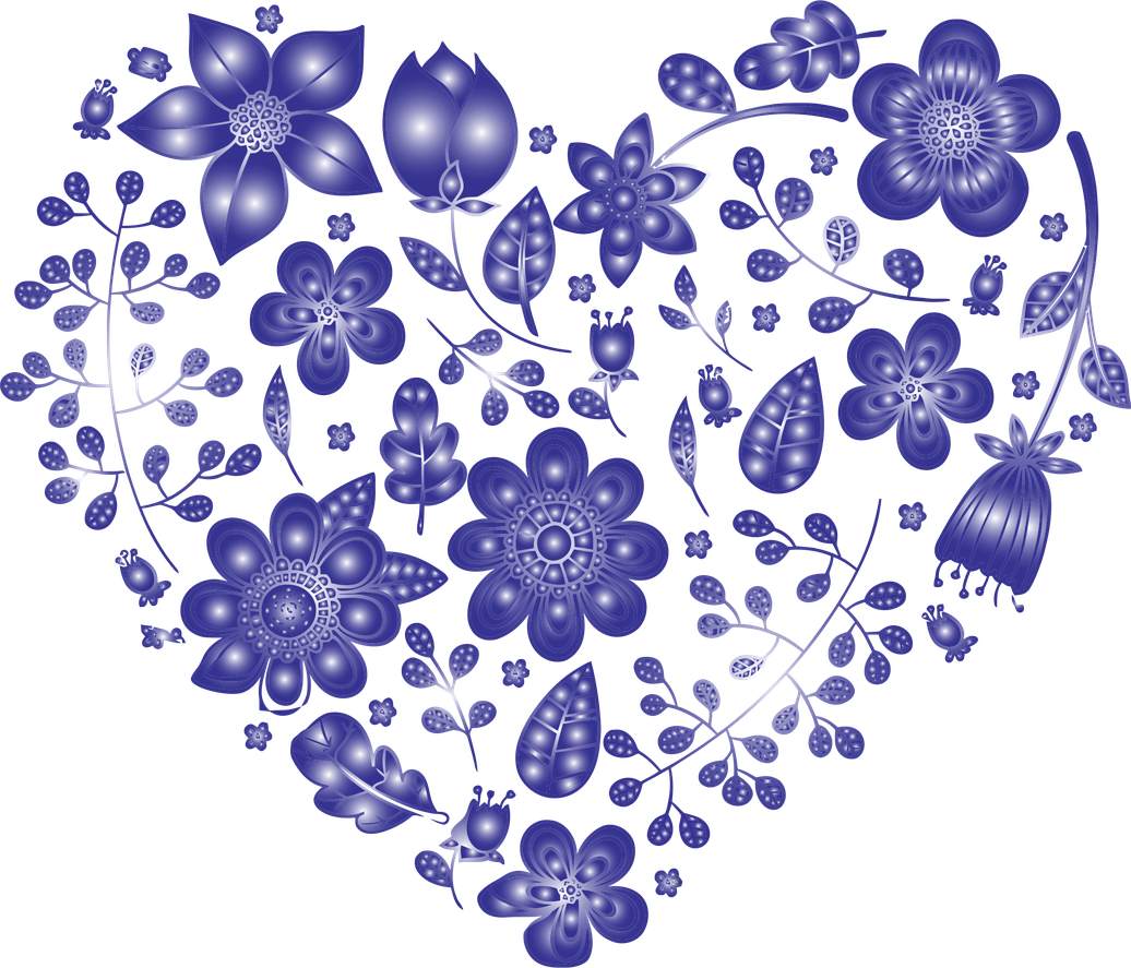 Vector Flower Heart Png Photos (gray, black)