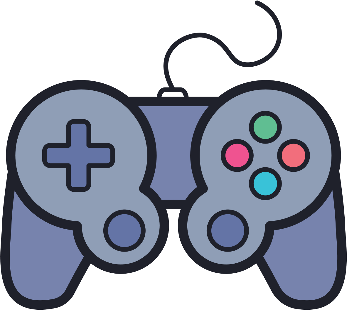 Vector Gamepad Png Image (gray, silver, black)