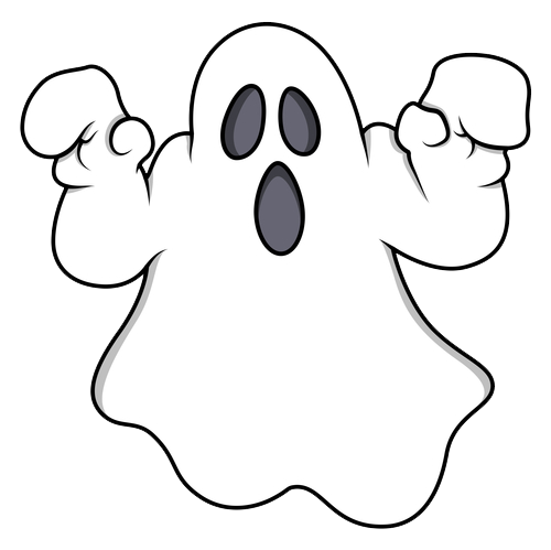 Vector Ghost Transparent Png (white, gray, lavender)