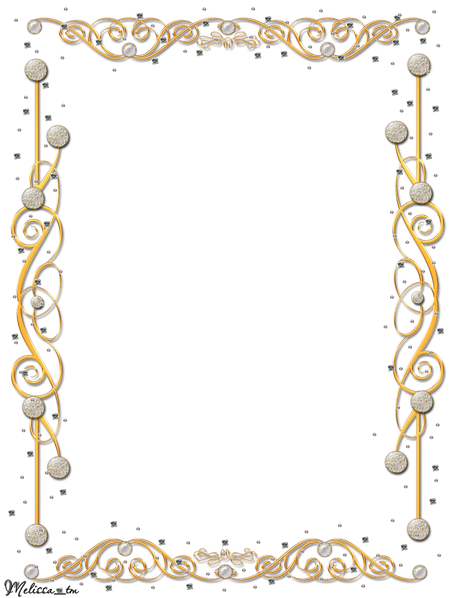 Vector Golden Frame Png Image (black)