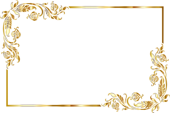 Vector Golden Frame Png Pic (maroon, black)