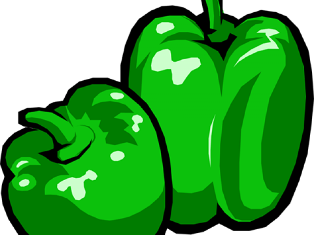 Vector Green Bell Pepper Png Clipart (black, green, lime)