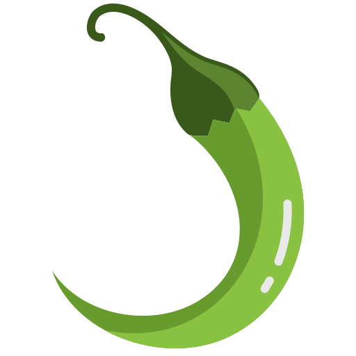 Vector Green Chili Pepper Transparent Png (black, gray, olive, green)