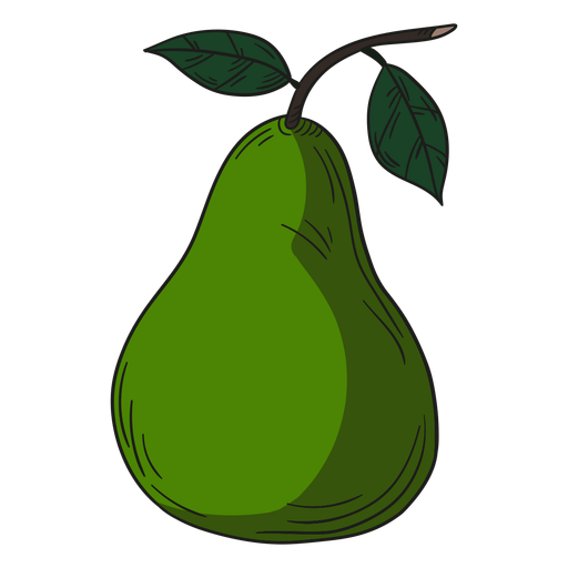 Vector Green Pears Png Clipart (black, green, olive)