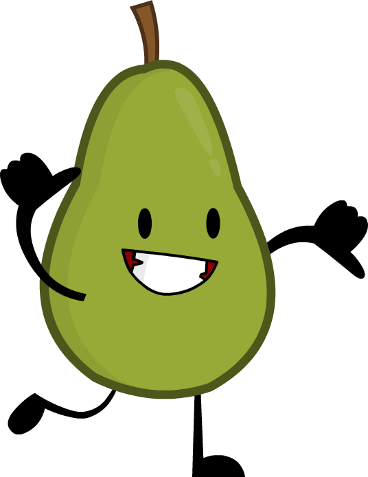 Vector Green Pears Png File (black, white, olive)