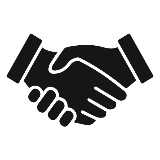 Vector Hand Shake Png Photos (black)