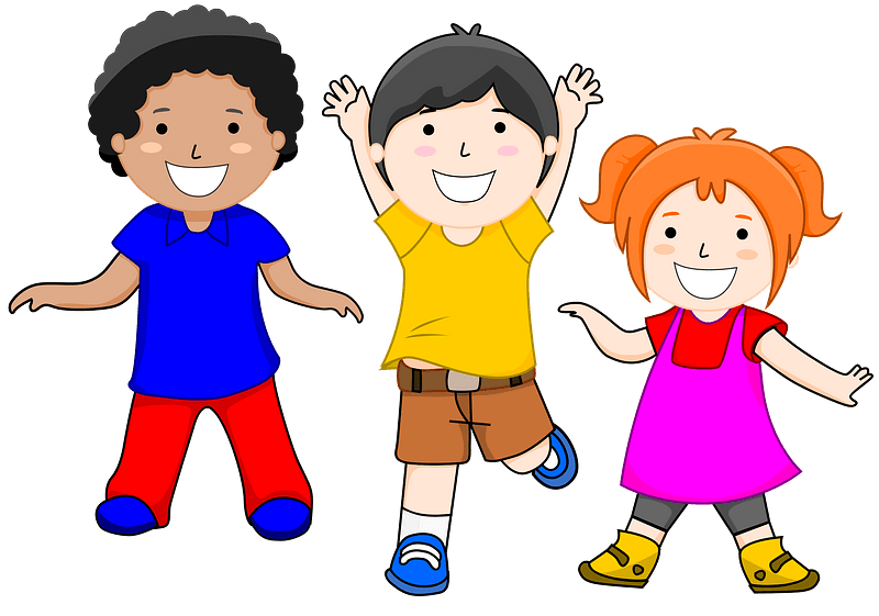 Vector Happy Child Png Clipart (gold, gray, red, purplish red, blue)