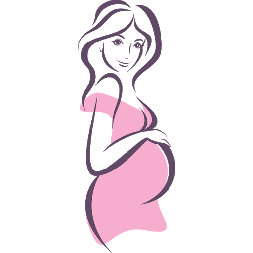 Vector Happy Pregnant Woman Png Transparent Image (gray, pink)