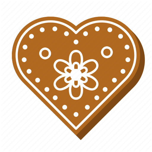 Vector Heart Cookie Png File (indigo, black, chocolate, white)