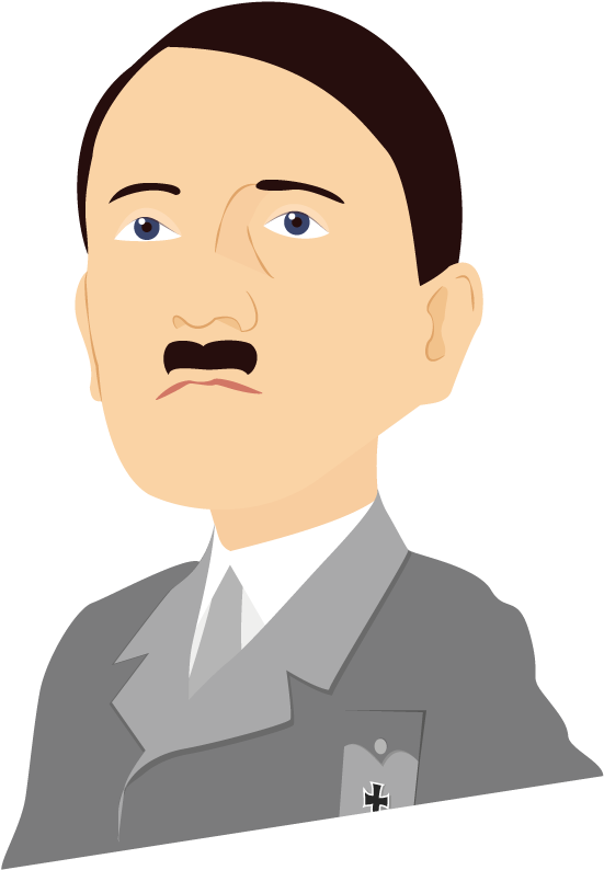 Vector Hitler Png File (gray, black, white, silver, pink)