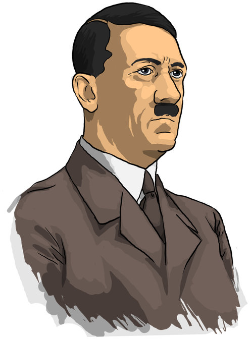 Vector Hitler Png Transparent Image (pink, indigo, gray, black)