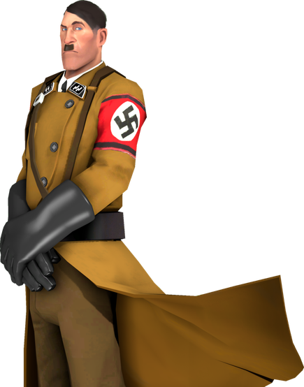 Vector Hitler Transparent Background (olive, indigo, black)