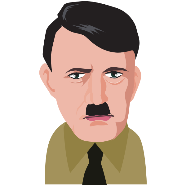 Vector Hitler Transparent Png (pink, salmon, gray, black)