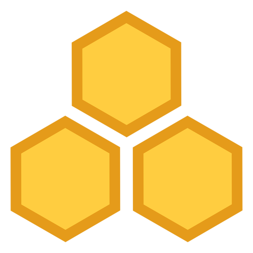 Vector Honeycomb Transparent Background (gold, orange, black)