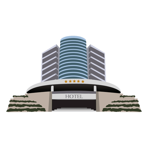 Vector Hotel Building Png Pic (gray, silver, black)