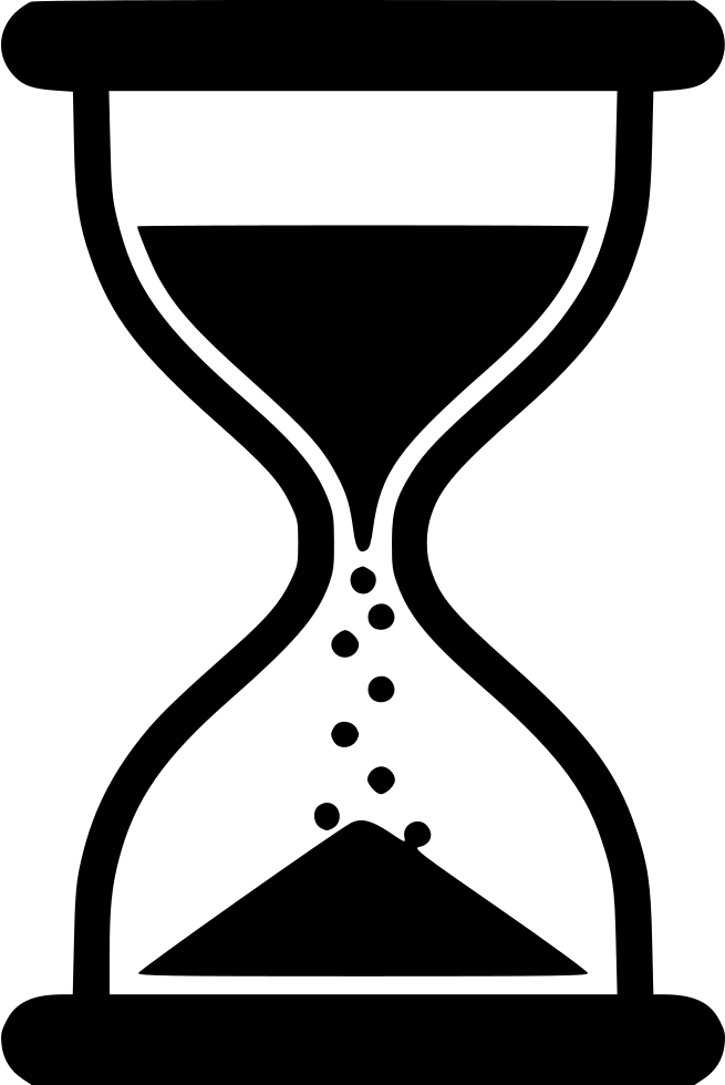 Vector Hourglass Png Picture (black, gray, white, silver)