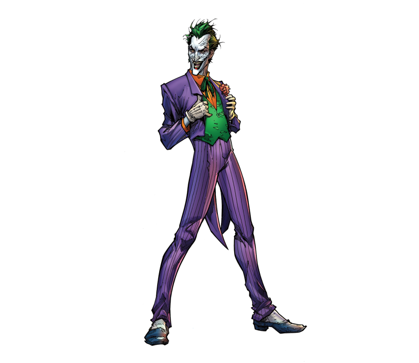 Vector Joker Transparent Png (white)