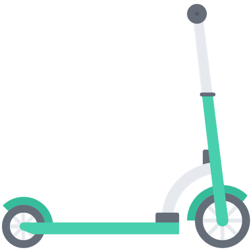 Vector Kick Scooter Png Transparent Image (lavender, black, gray, teal)