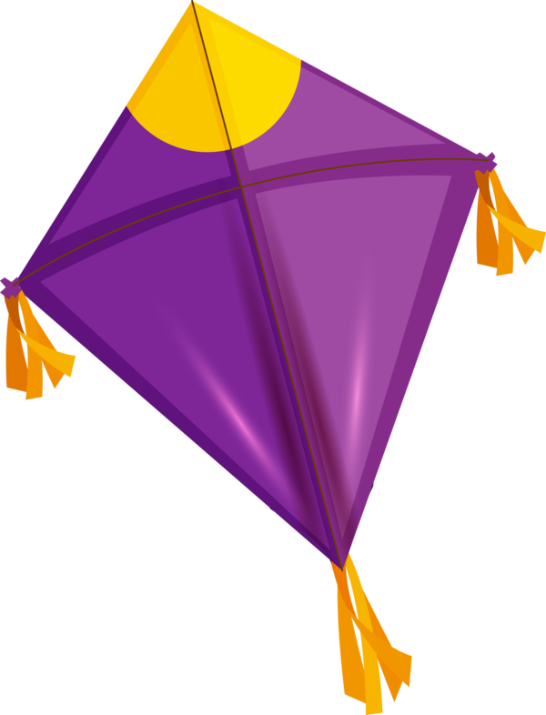 Vector Kite Transparent Png (purple, black, gray, gold)