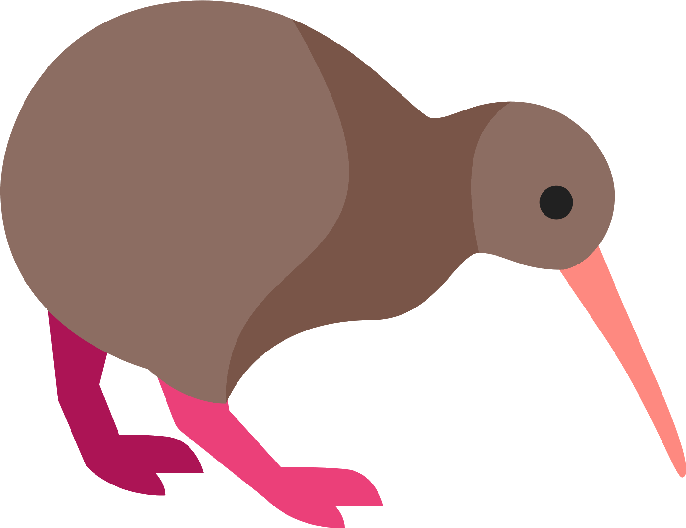 Vector Kiwi Bird Png Photos (purple, black, gray, salmon)