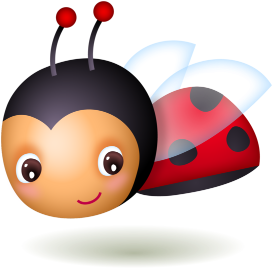 Vector Ladybug Insect Png Image (black, white, olive)