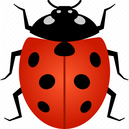 Vector Ladybug Insect Png Pic (red, black, indigo)