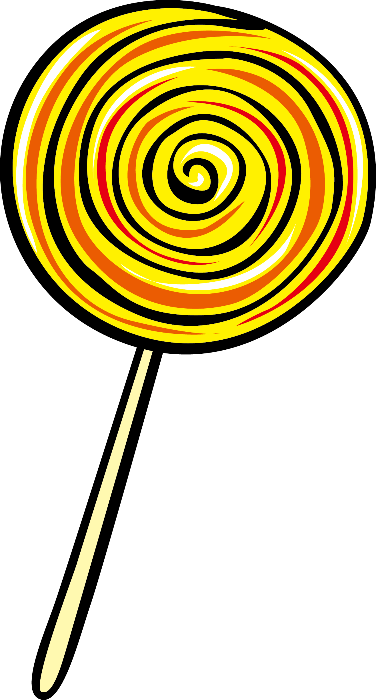 Vector Lollipop Png Photos (yellow, black, white)