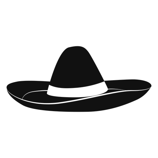 Vector Mexican Hat Png Clipart (black)