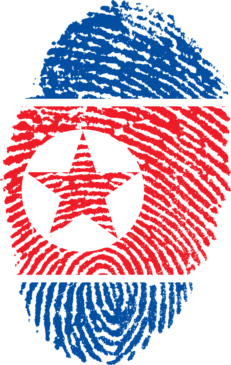 Vector North Korea Flag Transparent (black, teal, white)