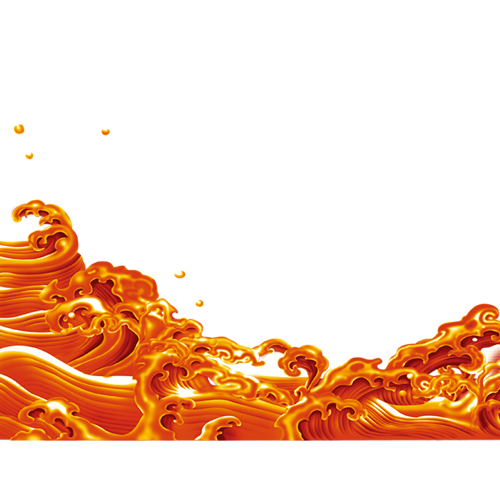 Vector Orange Wave Png Picture (white, orange, pink, chocolate, beige)