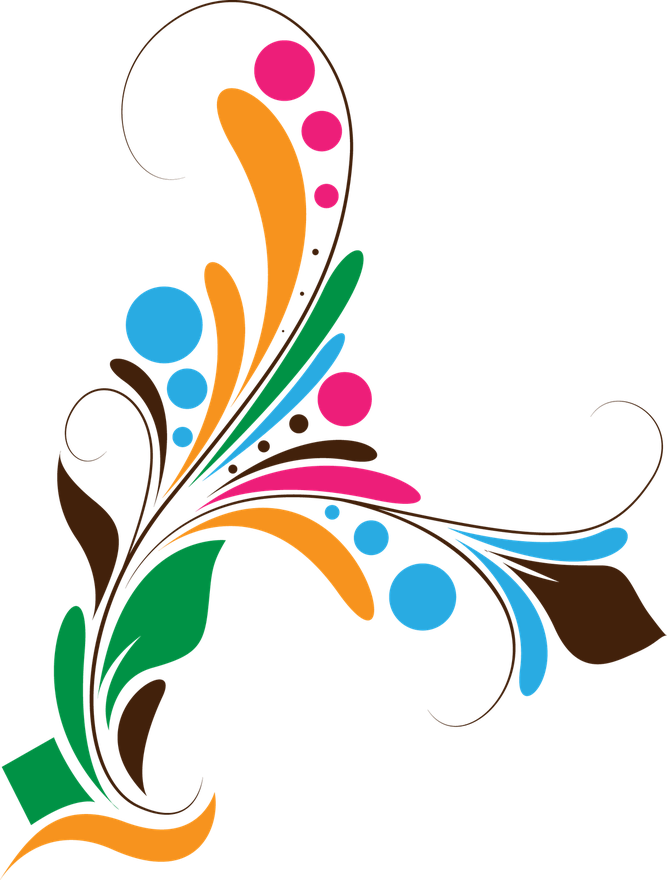 Vector Png Image (greenish blue, black, maroon, teal, orange)