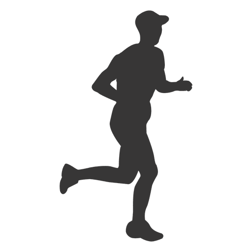 Vector Person Jogging Png File (gray, black)