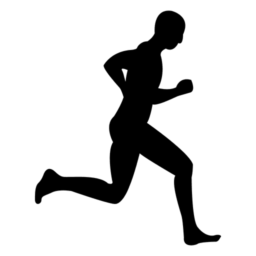 Vector Person Jogging Png Image (gray, black)