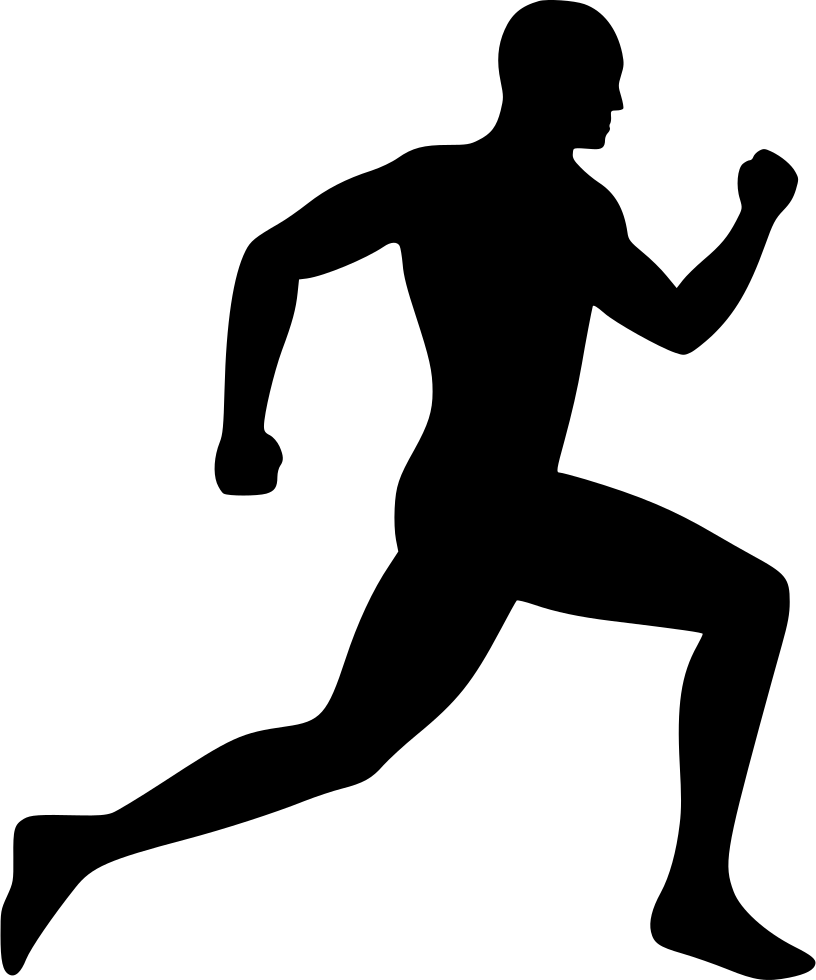 Vector Person Jogging Png Transparent Image (white, silver, black)