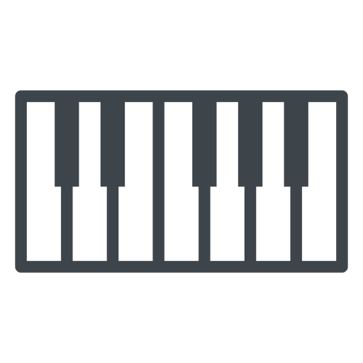 Vector Piano Png Transparent Image (black, indigo)