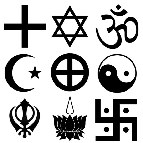 Vector Religious Symbol Png Free Image (black)