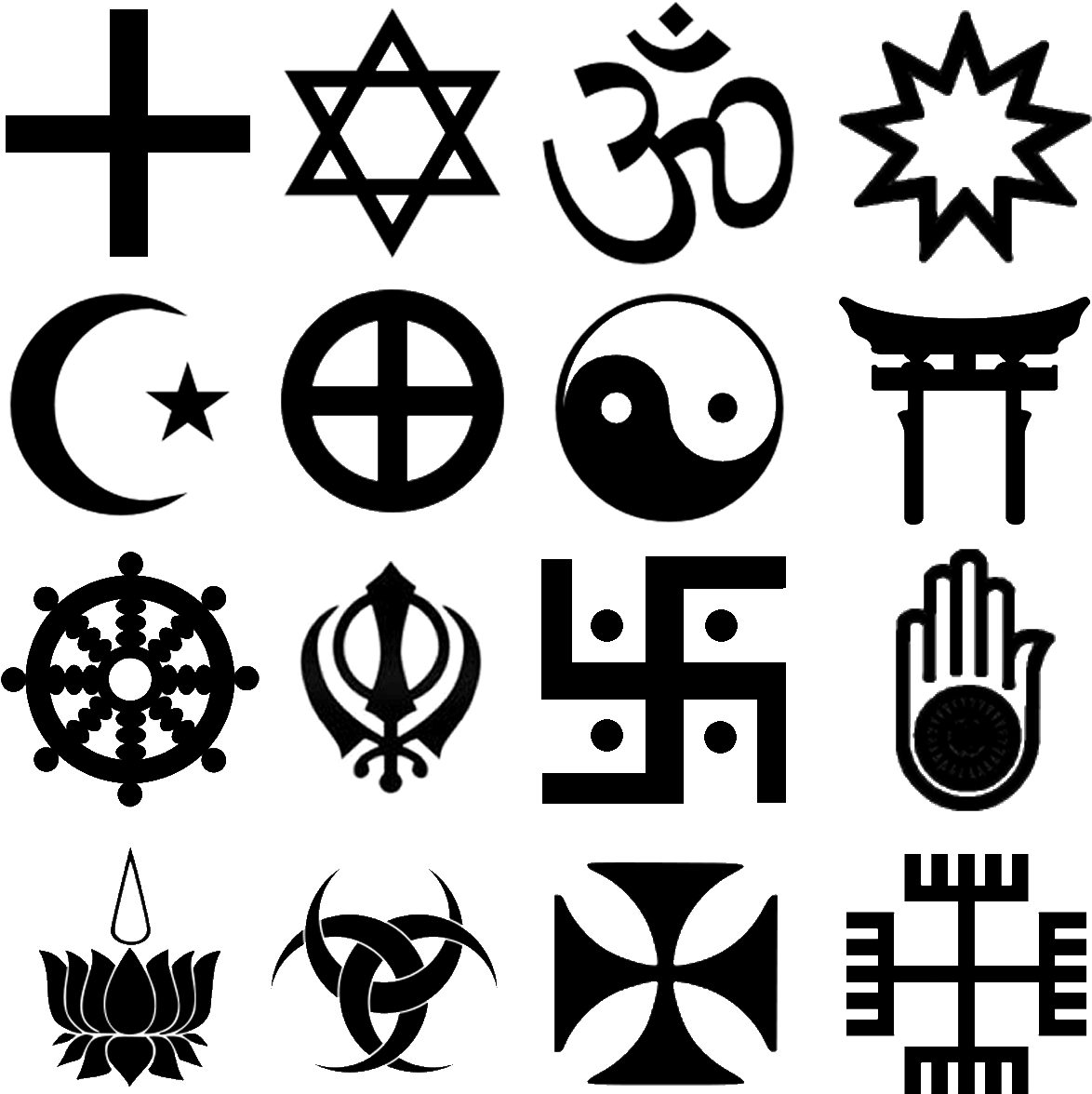 Vector Religious Symbol (black)