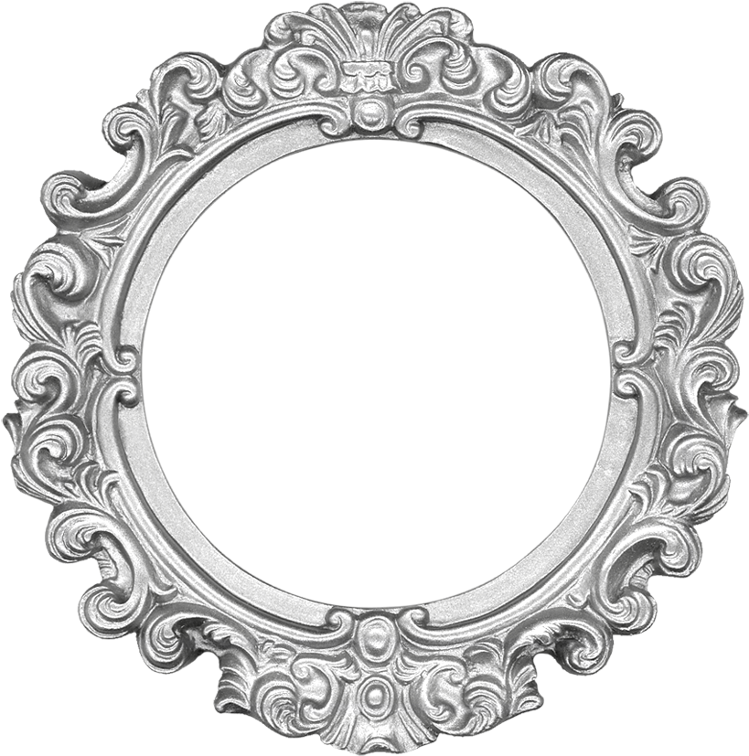 Vector Round Frame Transparent (black, silver)