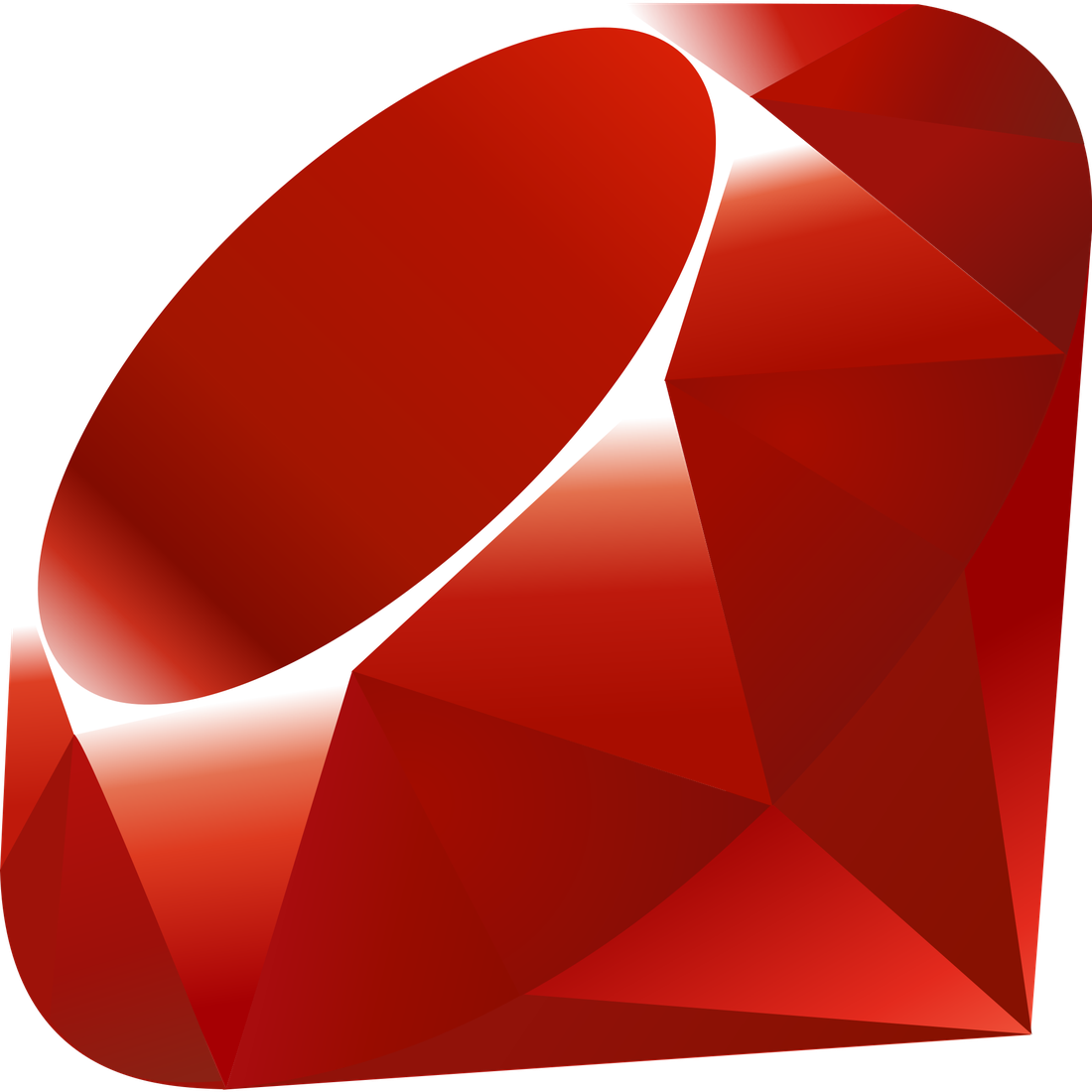 Vector Ruby Gemstone Transparent Background (maroon, black, white)