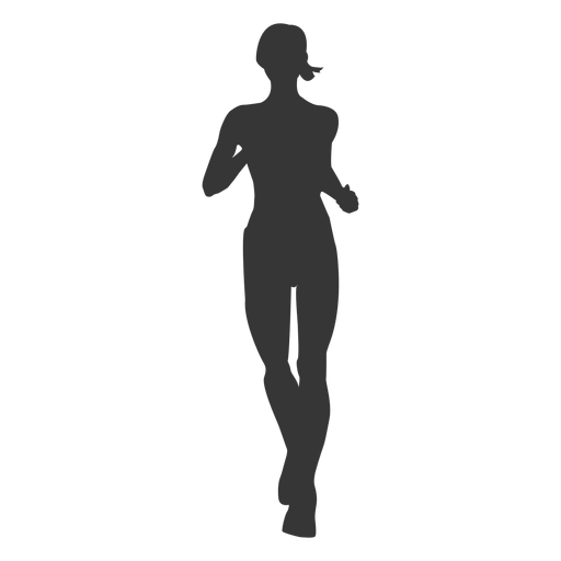 Vector Running Female Athlete Png Image (indigo, black)