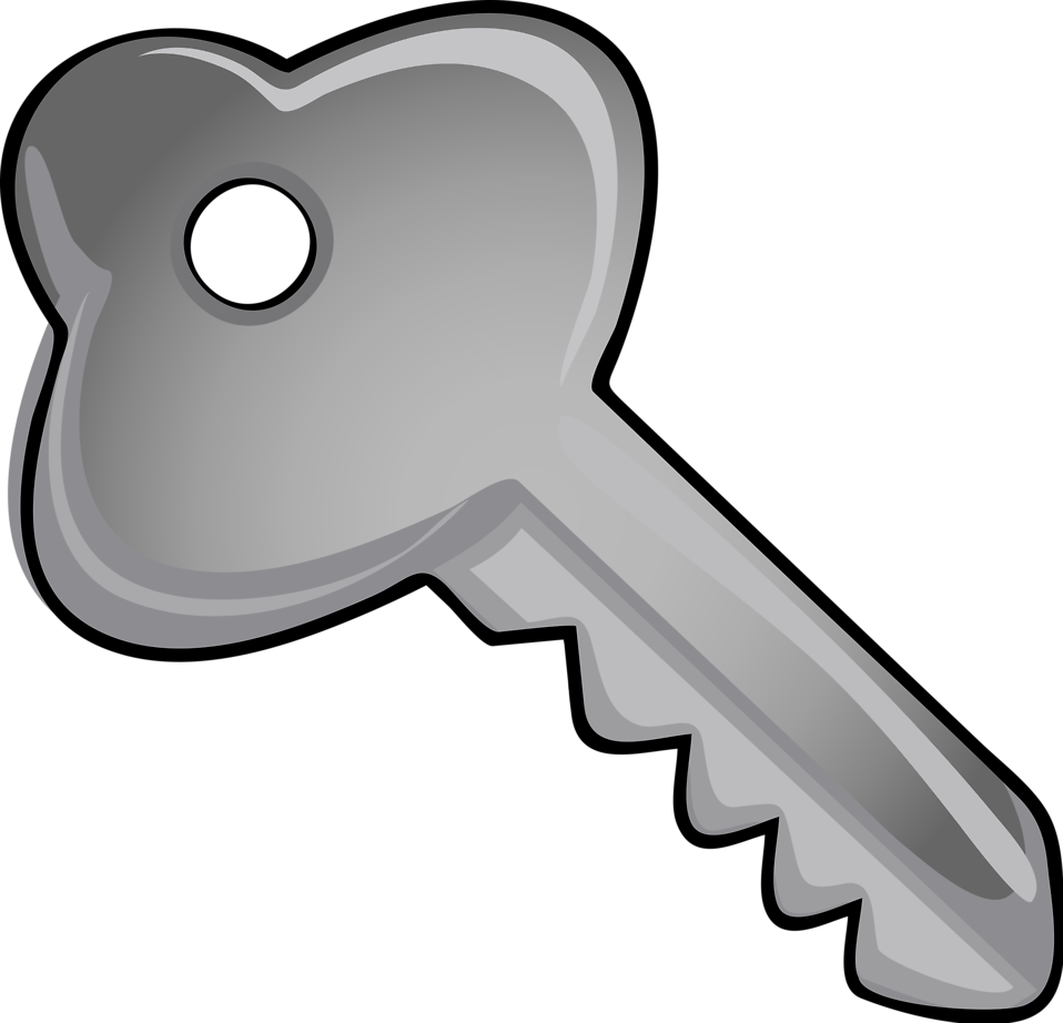 Vector Silver Key Png Photos (black, silver, gray)