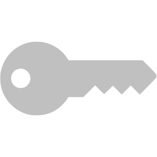 Vector Silver Key Transparent Background (black, silver)