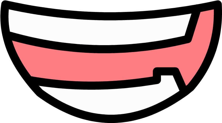 Vector Smile Png Transparent Image (black, salmon, white)