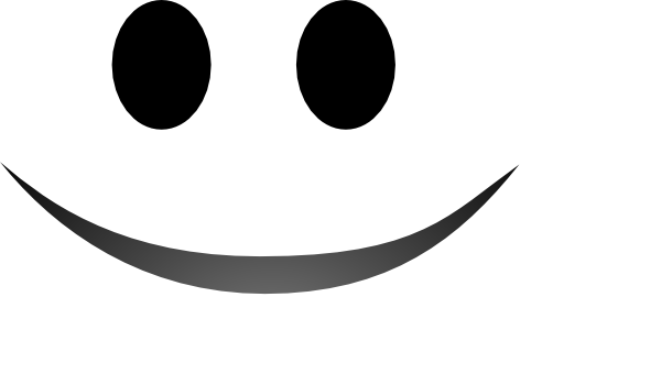 Vector Smile Transparent Background (black, gray, white)