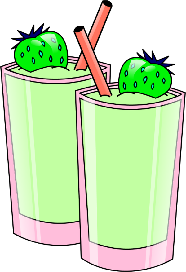 Vector Smoothie Png File (black, pink, mint, beige)