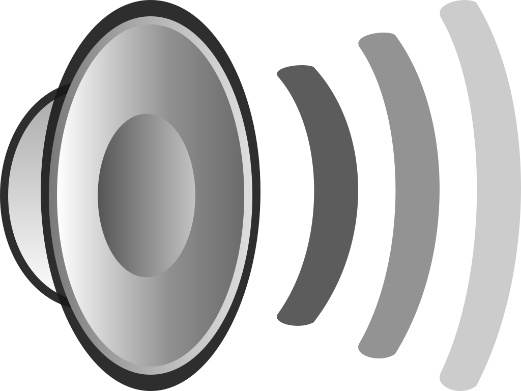 Vector Sound Png Photo (black, gray)