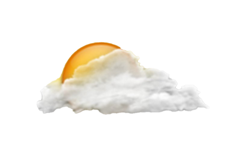 Vector Sun And Cloud Png Image (lavender, white)