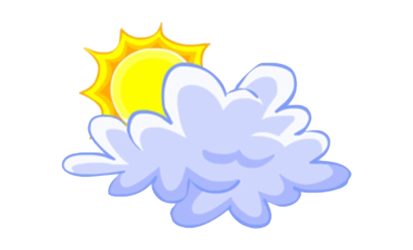 Vector Sun And Cloud Png Transparent Image (yellow, lavender, white)