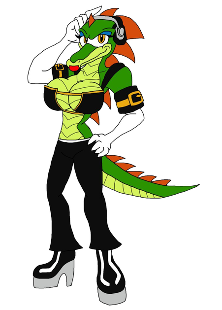 Vector The Crocodile Sonic Png Clipart (black, white)