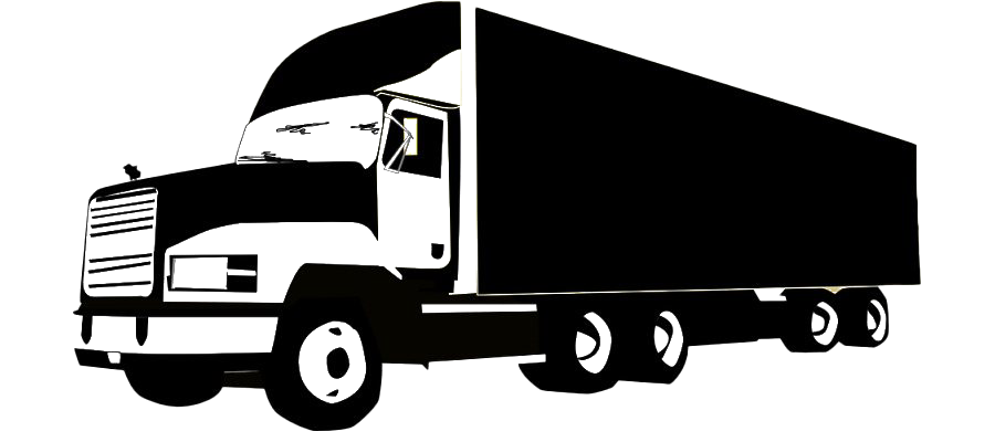 Vector Truck Png Image (black, white)